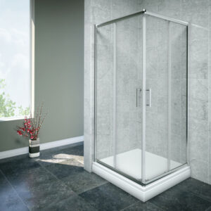 Tuš kabina kvadratna, 90x90 x 190 cm (prozirno staklo,silver profili) LAGUNA II AQUAESTIL