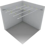 ravna vješalica za CD profile 60×125 mm