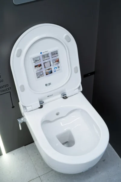 WC šolja viseća Hill Rim Out (sa slavinom topla/hladna voda i daskom soft close) rimless - Image 2