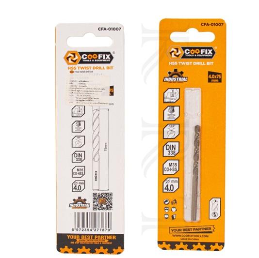 Borer za metal HSS 4,0x75mm CFA-01007 Coofix