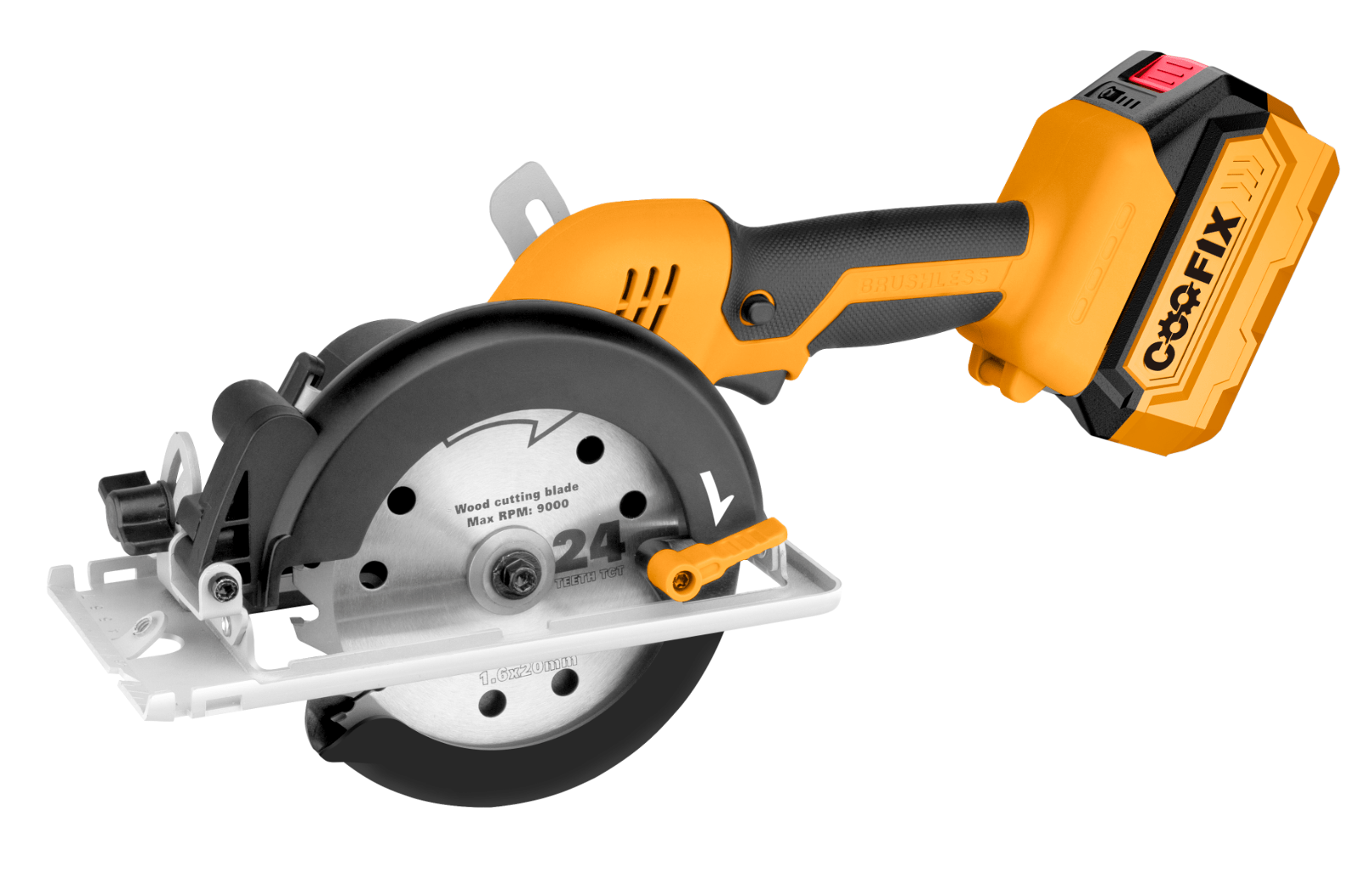 Aku kružna pila za drvo CF-CCS004 s baterijom i punjačem 20V 140mm Coofix