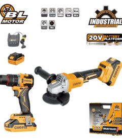 Set aku alata CF-CIA001 bušilica + kutna brusilica 20V Coofix