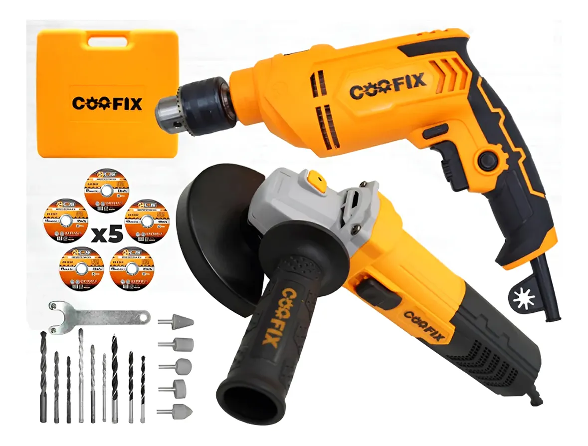 Set alata CF-ECK001 bušilica 710W + kutna brusilica 750W Coofix