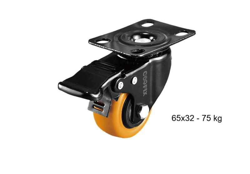 Točkić univerzalni 75kg 2,3mm 6,5x3,2cm CFH-P01001-3 Coofix