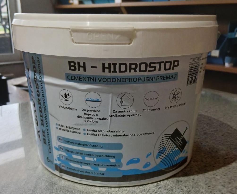 Hidroizolacija 2K Hidrostop Baukem 6kg (masa za hidroizolaciju)