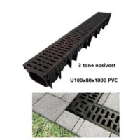 Kanalica sa rešetkom odvodna 100x80x100 profesionalna