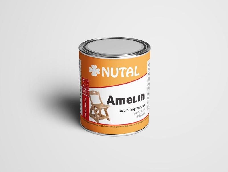 AMELIN tik 4L lazurni impregnator za drvo Nutal