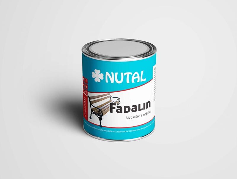 FADALIN bijeli 0,20L brzosušivi nitro emajl lak za metal i drvo Nutal