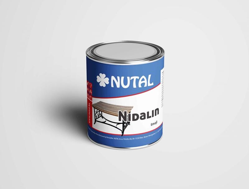 NIDALIN plavi 0,75L emajl lak za drvo i metal Nutal